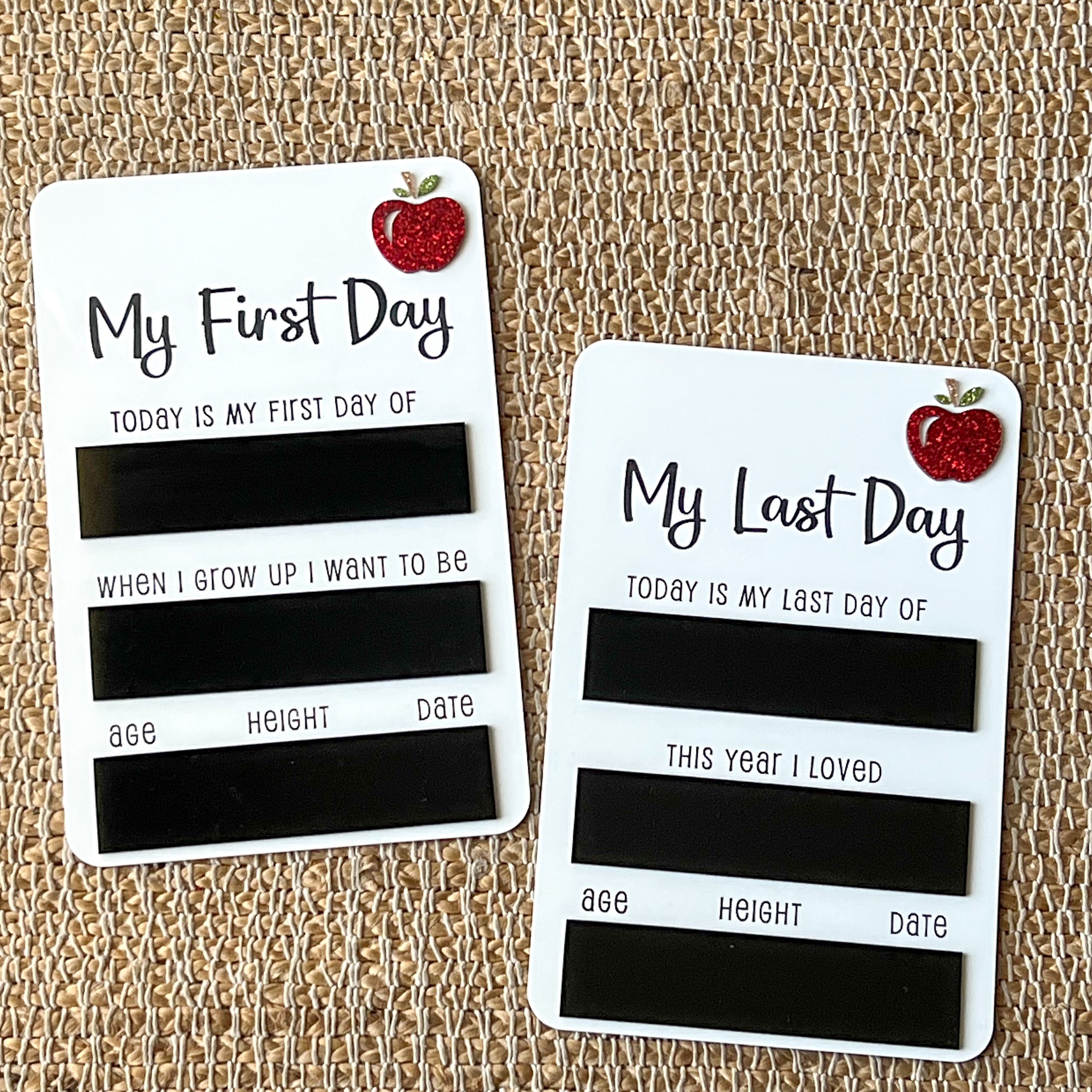 “My First Day” board