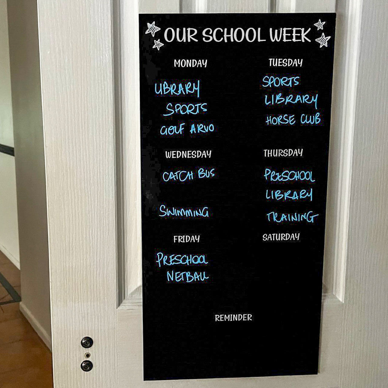 Our School Week Board