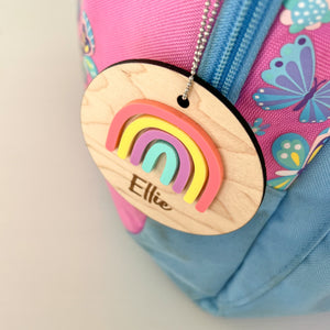 Personalised Rainbow Bag Tag