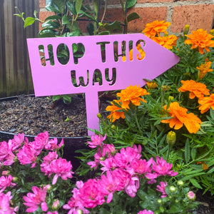 Hop This Way Easter Sign